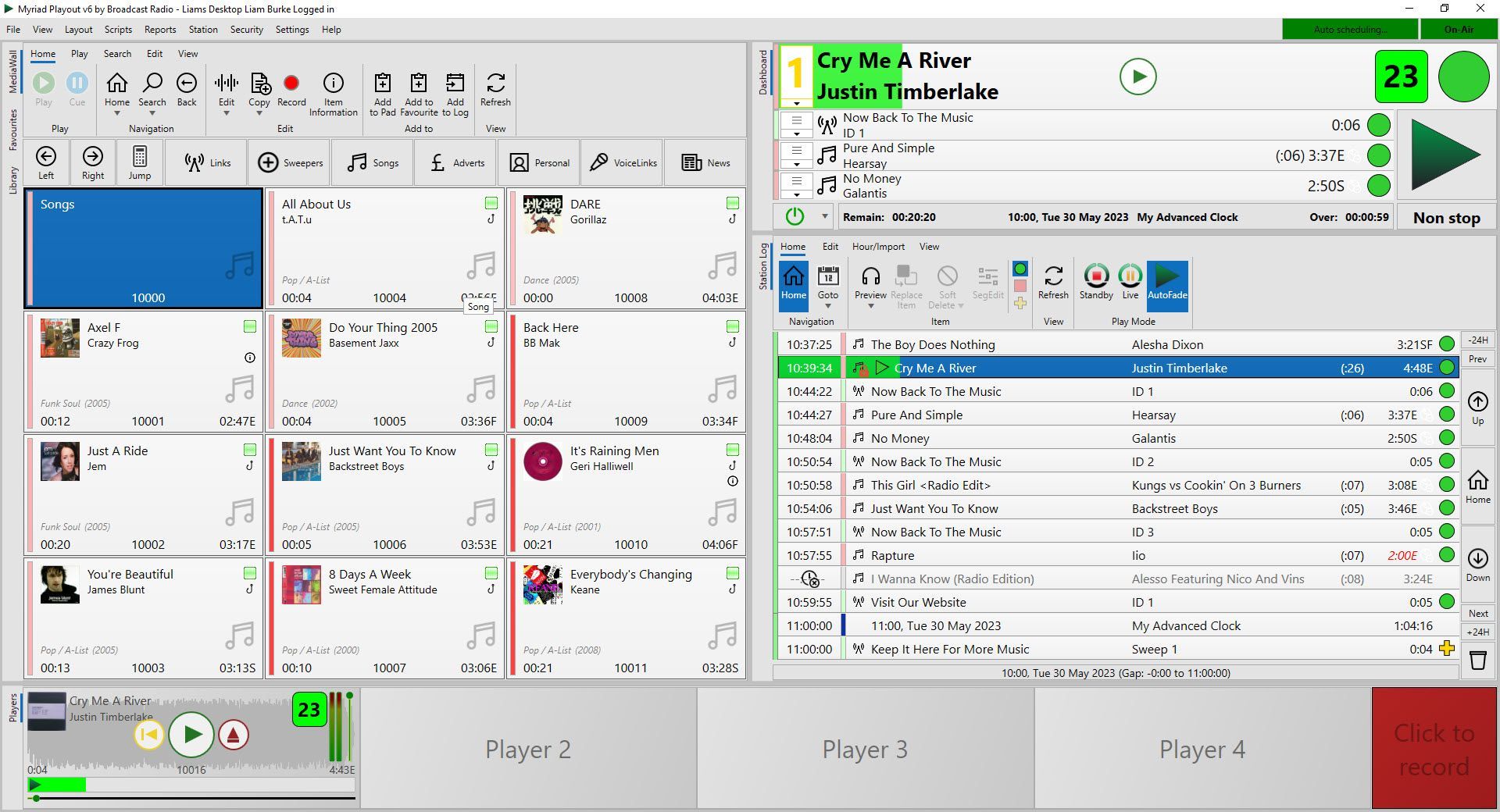 Light Mode Myriad Playout