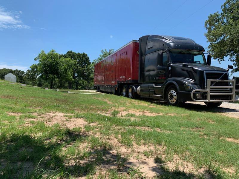 Black Freight Truck Parked — Fond du Lac, WI — Du Frane Moving & Storage