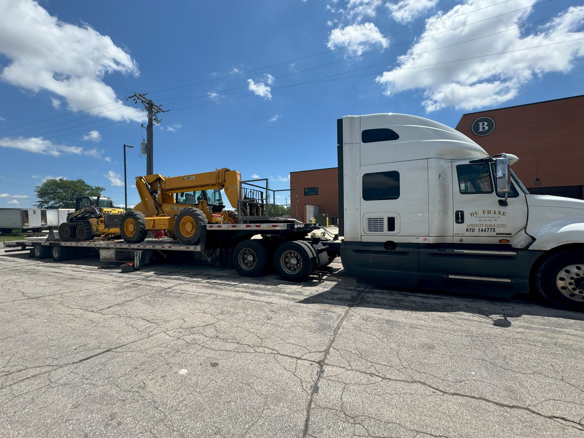 Freight Truck Trailer with Item — Fond du Lac, WI — Du Frane Moving & Storage