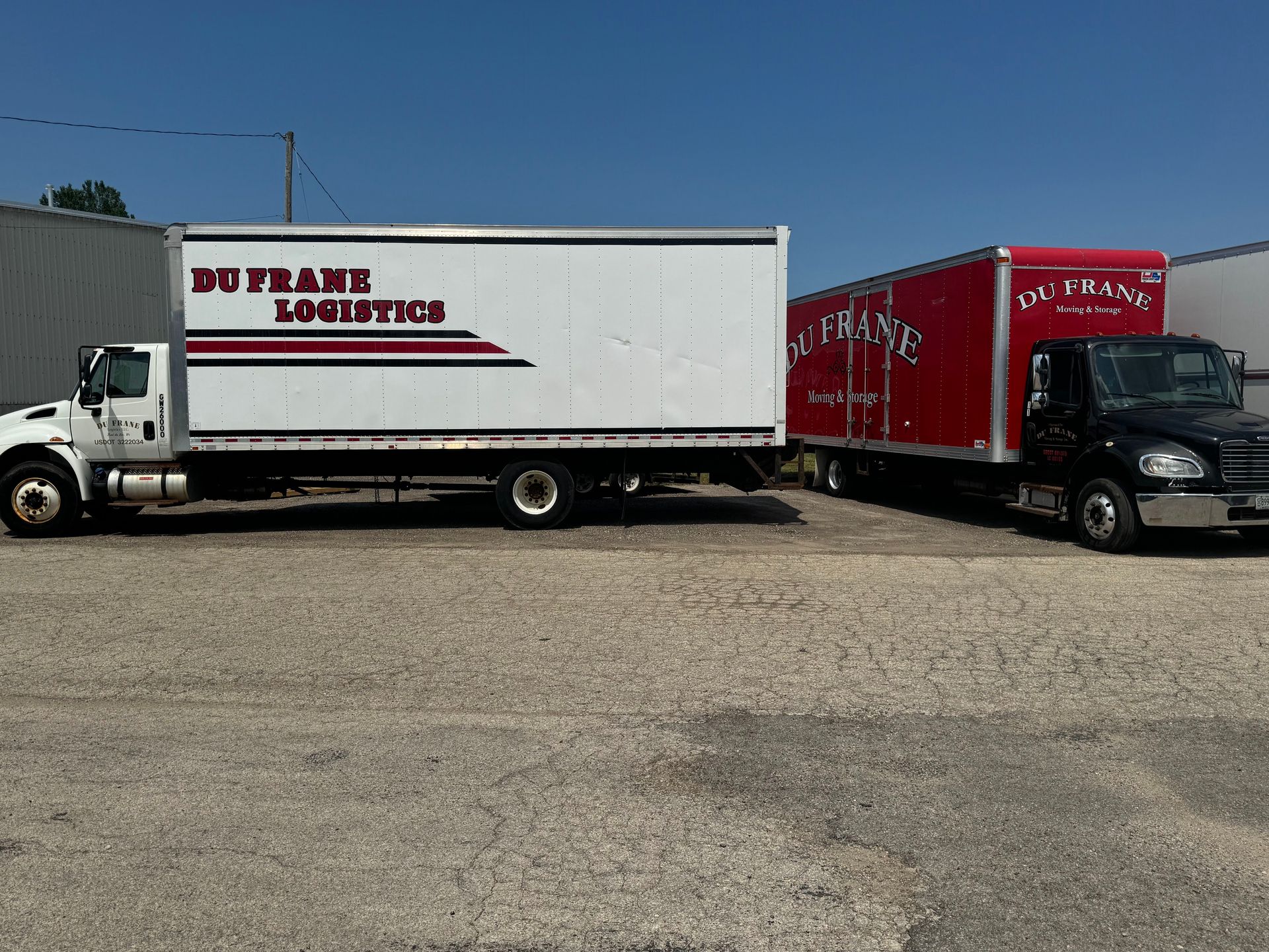 Freight Truck Trailer with Metal Bars — Fond du Lac, WI — Du Frane Moving & Storage