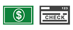 Cash and Check Payment Icons