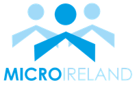 A logo for microireland shows three people standing next to each other
