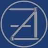 The letter a is in a circle on a blue background.