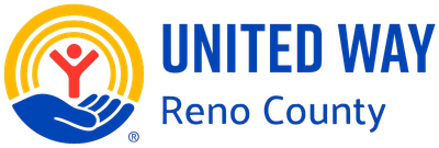 United Way Reno County logo with blue and orange emblem and text