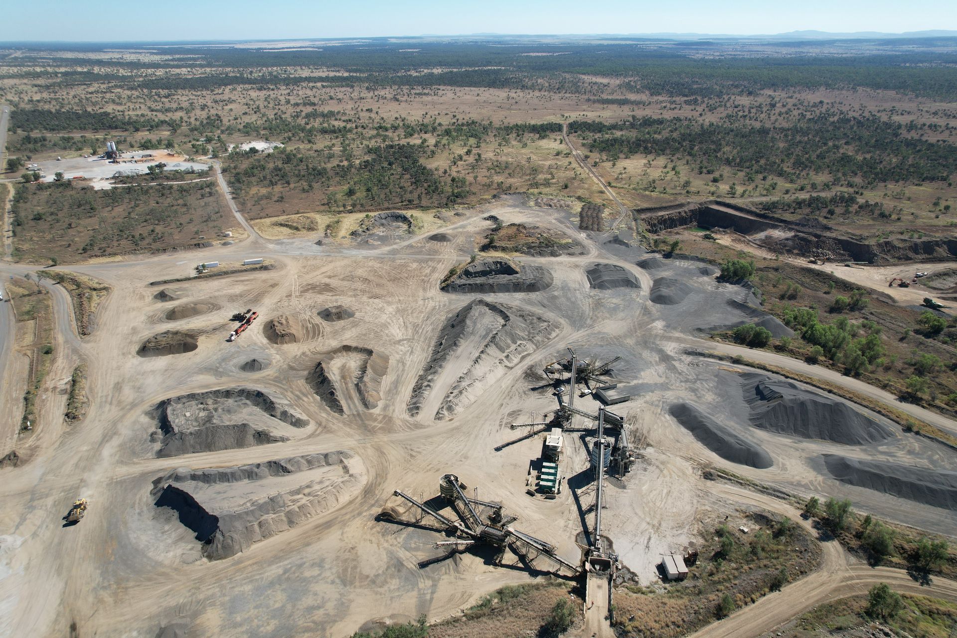 Birdseye View Of Quarry — Quarry Products In Moranbah, QLD