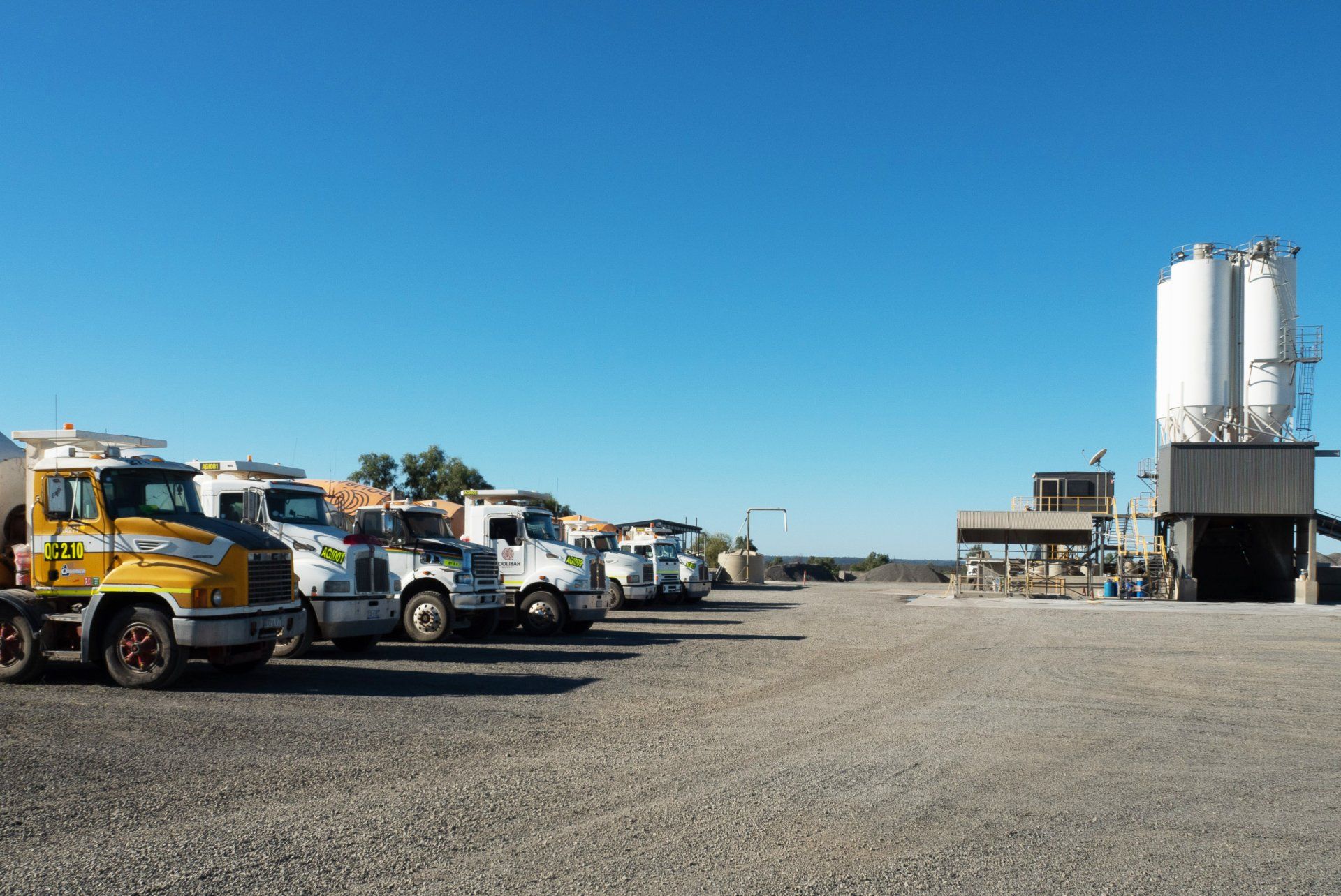 Agitator Truck At Site — Quarry Products In Moranbah, QLD