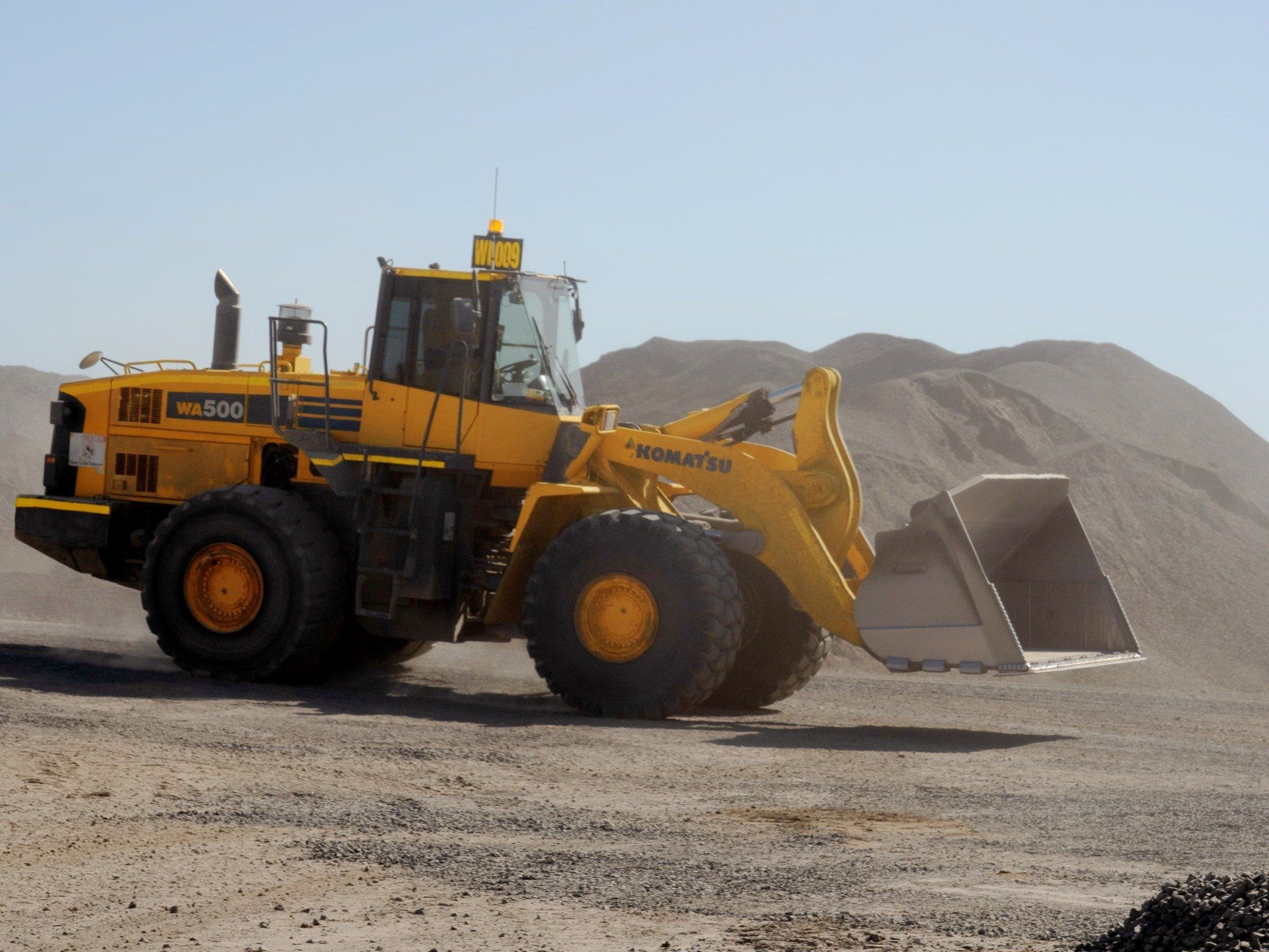 Tractor Working In A Quarry — Quarry Products In Moranbah, QLD