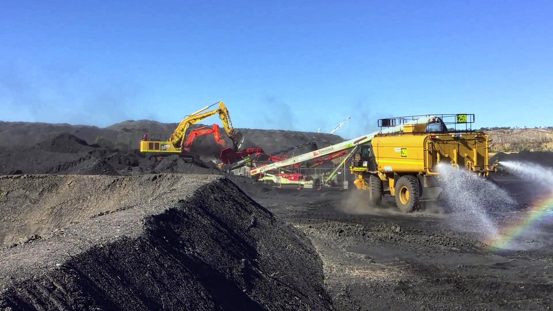Water Truck At Quarry — Quarry Products In Moranbah, QLD