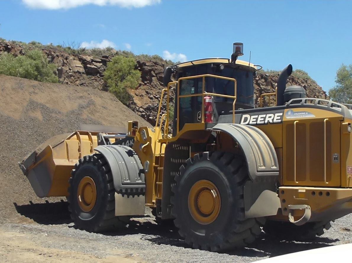 John Deere Tractor In Quarry — Quarry Products In Moranbah, QLD