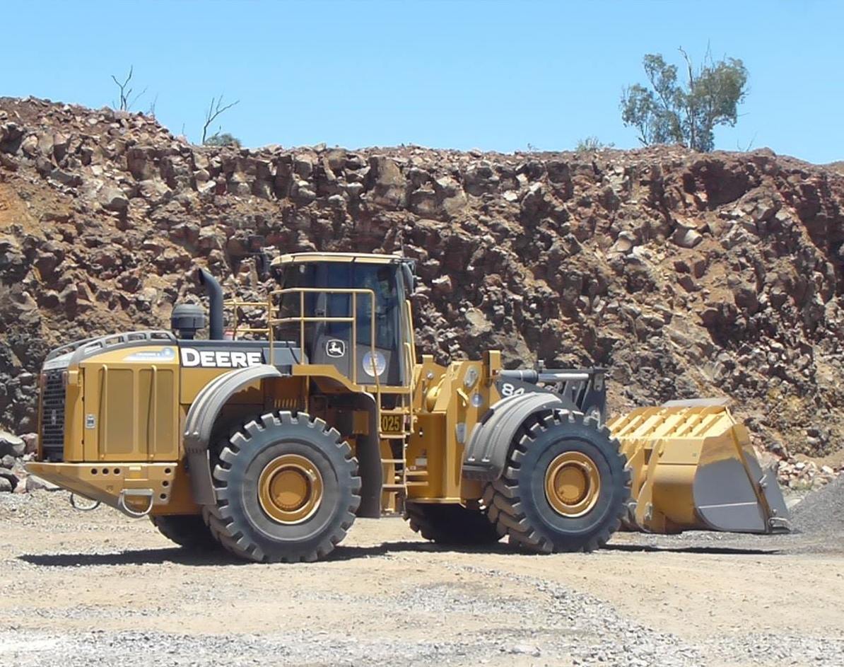 Truck Working On Site — Quarry Products In Moranbah, QLD