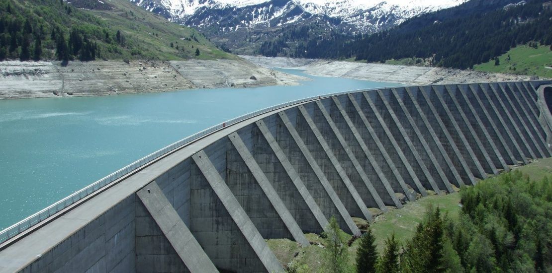 Roselend Dam in France