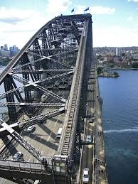 Sydney Harbour Bridge from the top