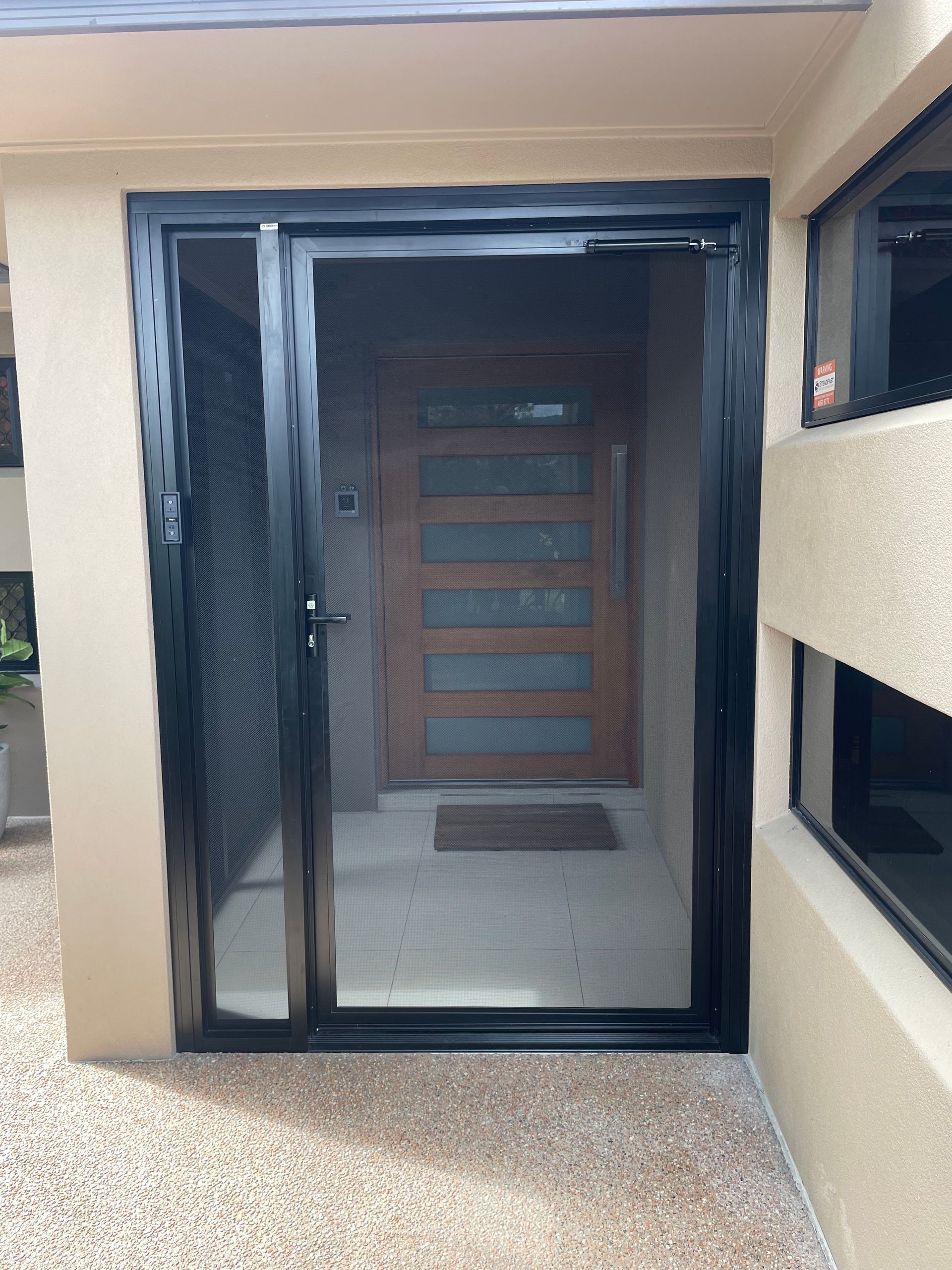 A Close Up of a Door With a Lock on It — A1 Security Screens Cairns In Manunda, QLD