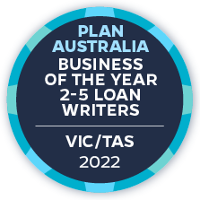 Plan Australia Award for Home Loans Business of the Year 2022 in Victoria and Tasmania