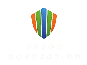 Dence Communications logo with green, orange, blue, and white shield above faint text