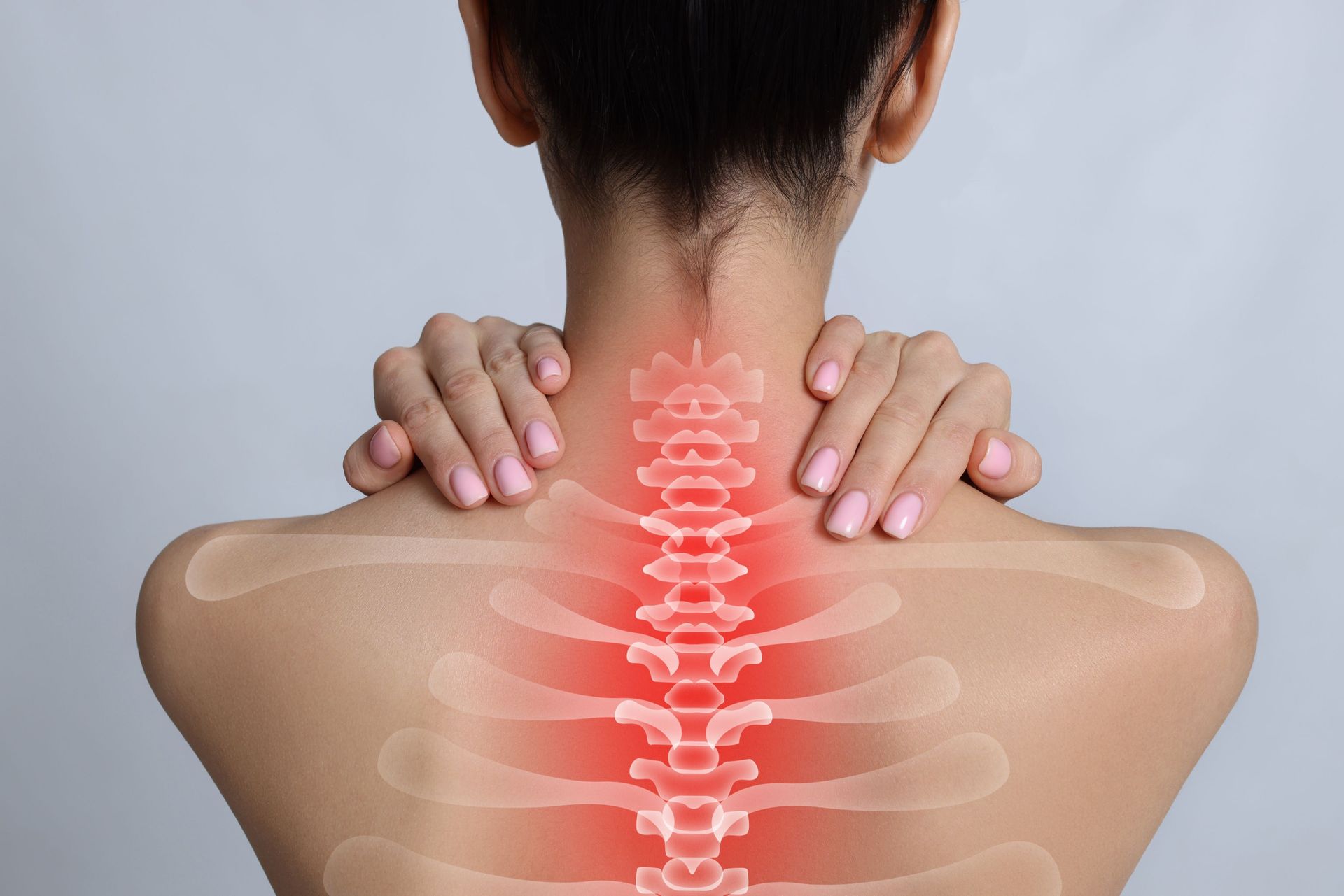 back pain x-ray girl