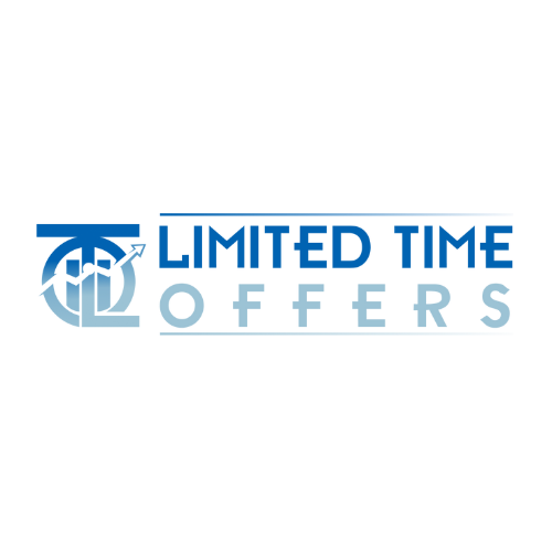 Logo: Blue stylized 
