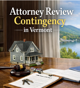 Vermont real estate purchase and sale contract attorney review contingency