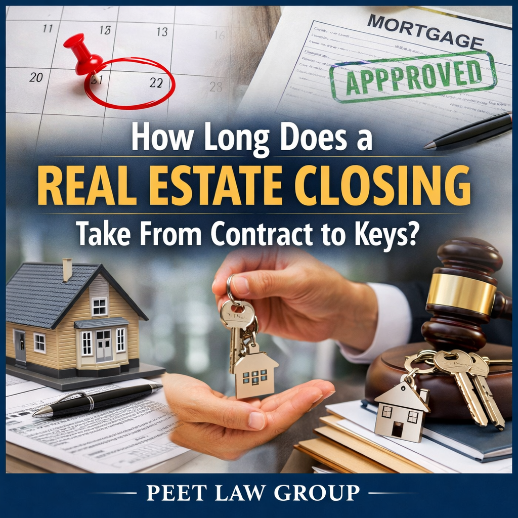 How Long Does a Vermont Real Estate Closing Take?  Contact Peet Law Group for an expedited closing
