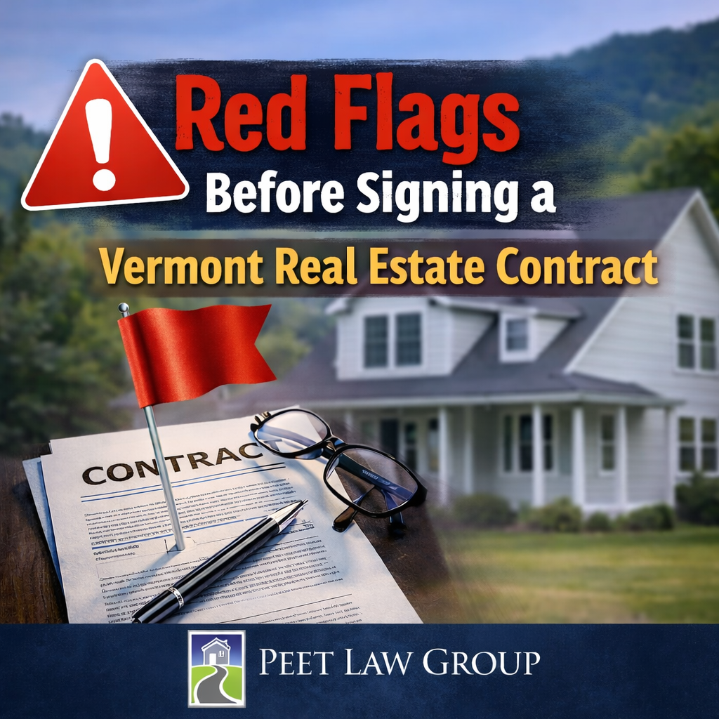 Vermont Real Estate Purchase and Sale Agreement