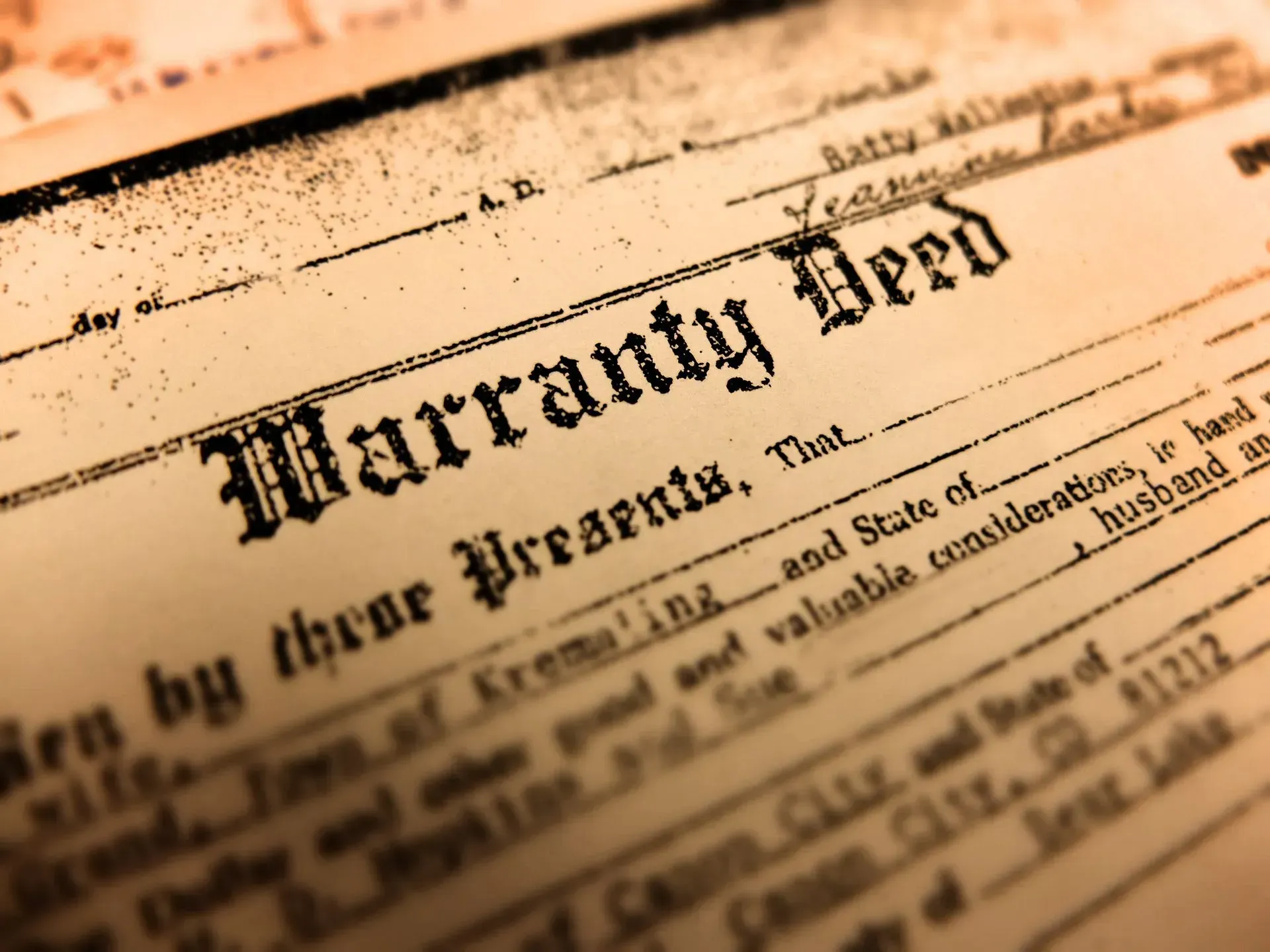 Vermont Warranty Deed