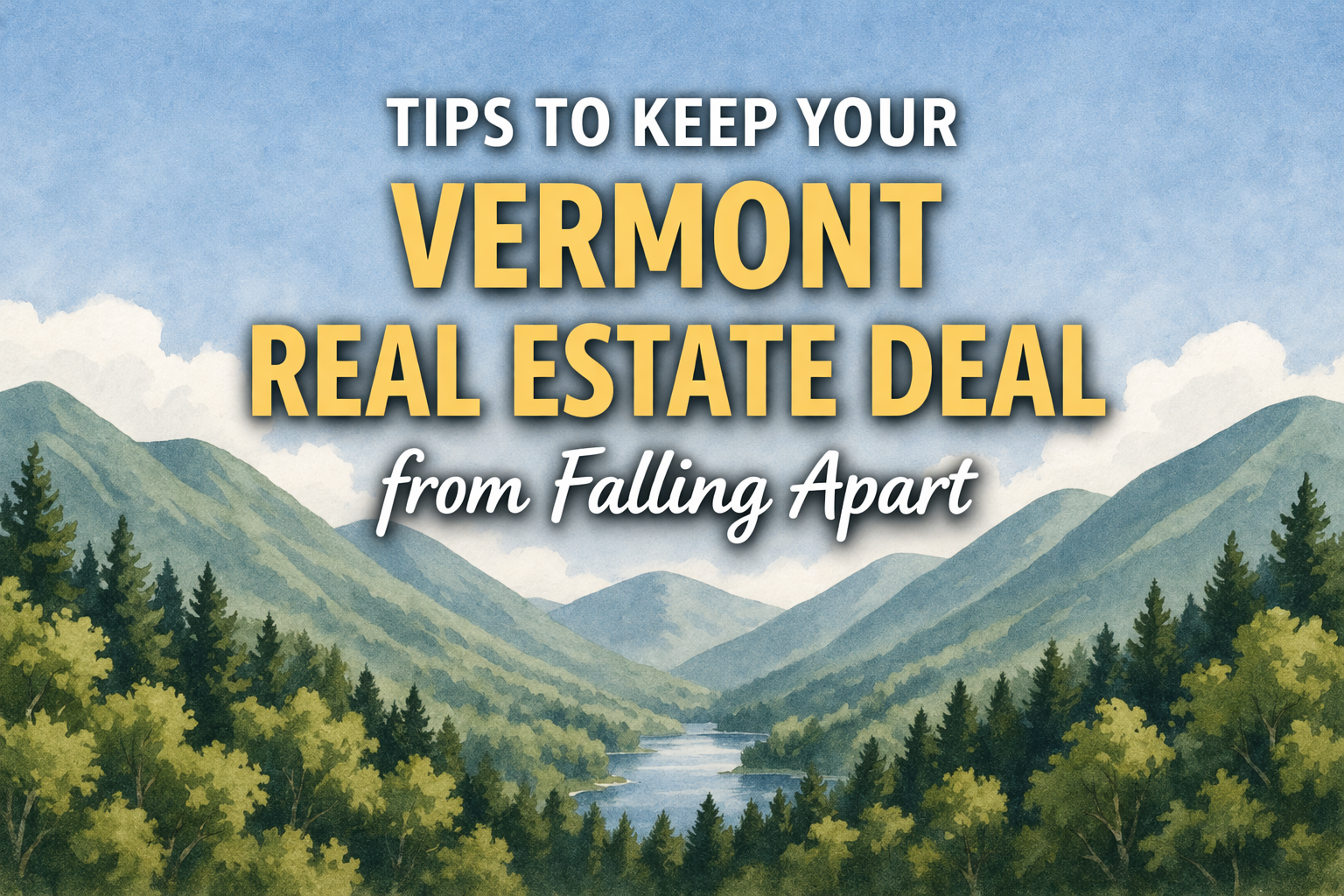 How to Prevent a Vermont Real Estate Purchase from Falling Apart