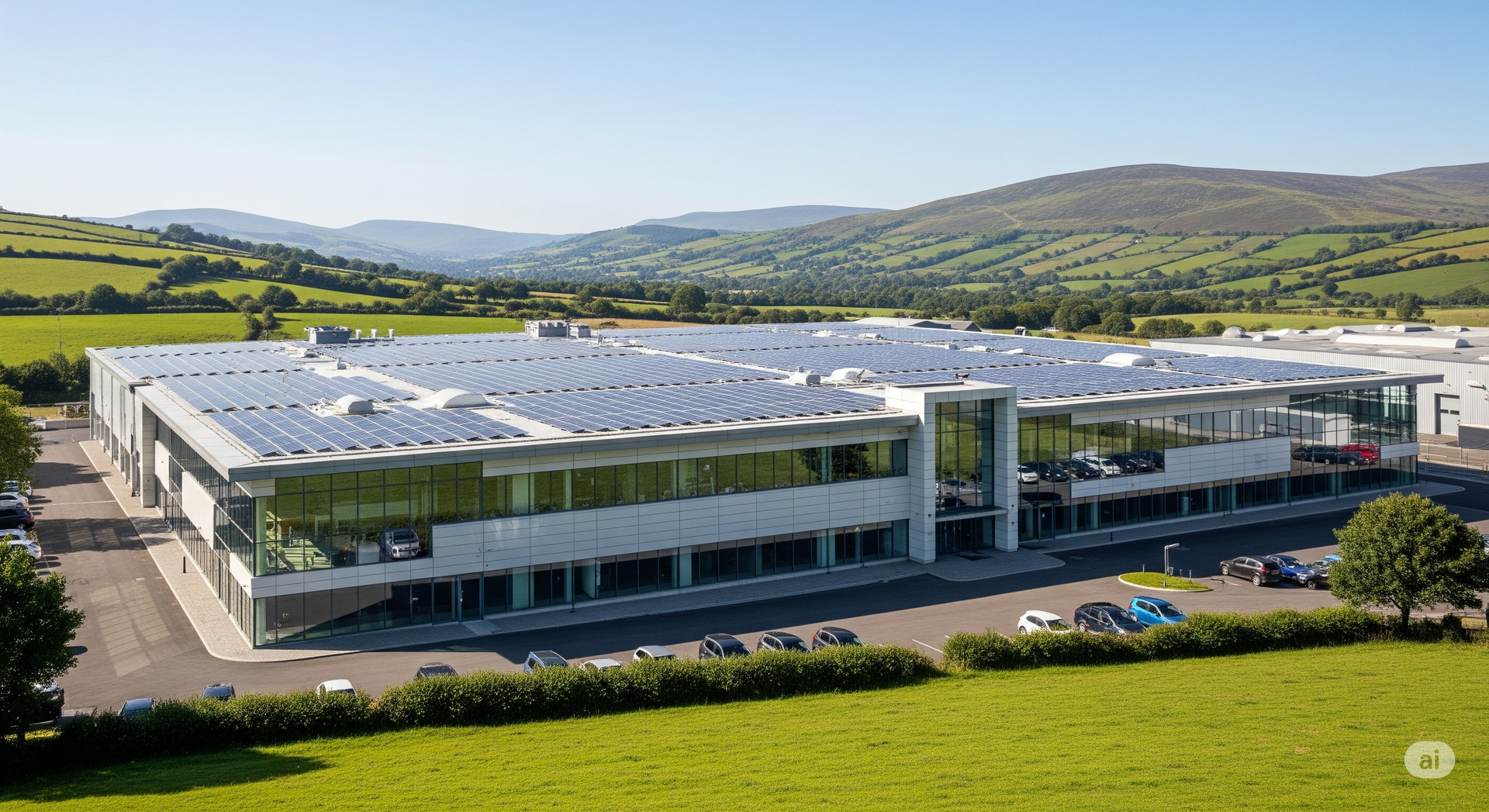 Commercial solar panels in Wales