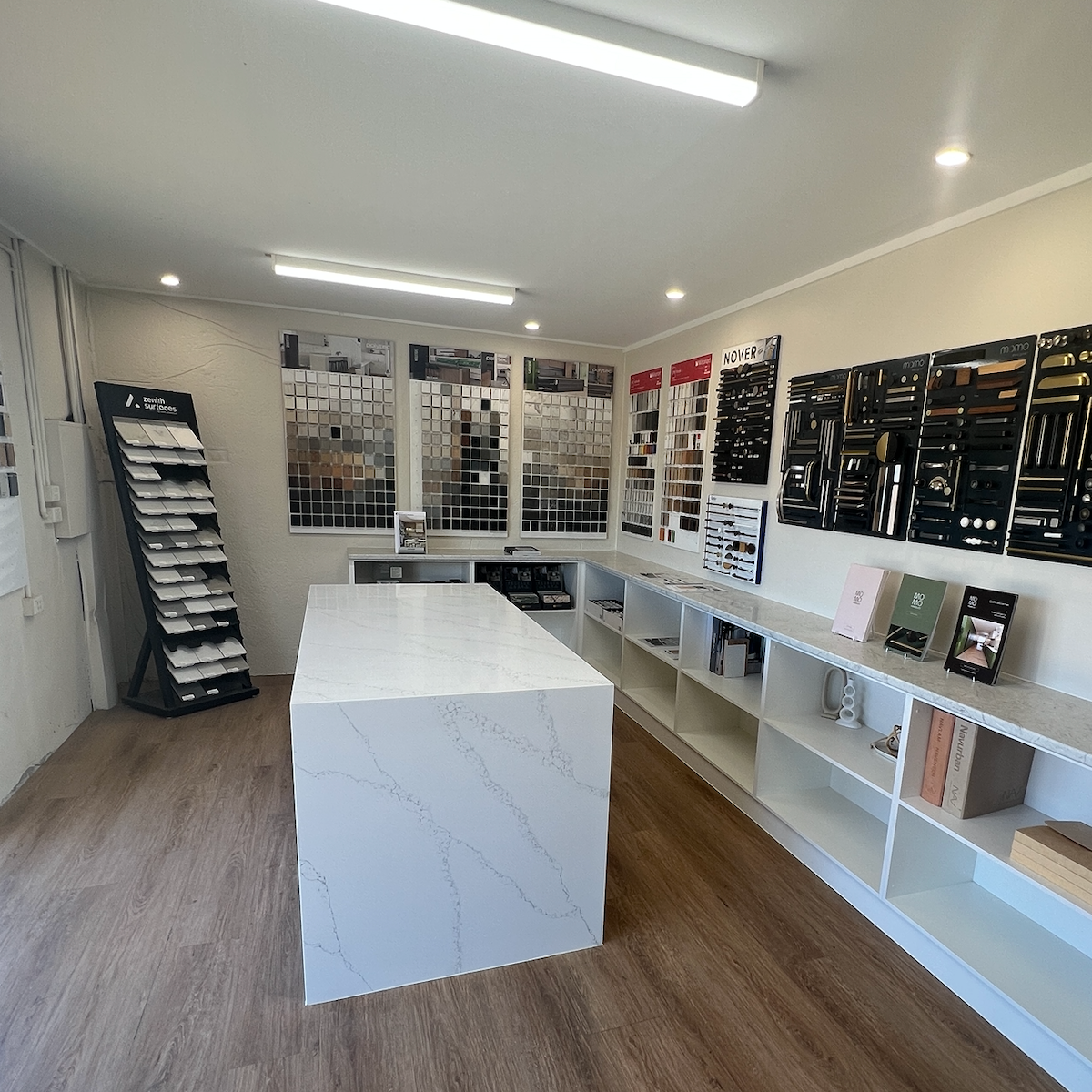 White Bench on Display — Kreuzer Cabinets In East Wagga Wagga, NSW
