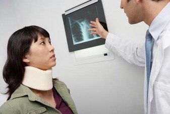 Doctor Showing an X-ray to Patient - Personal injury in Oxford, MS