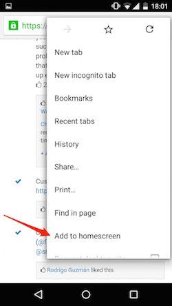 Android - Add to Home screen.