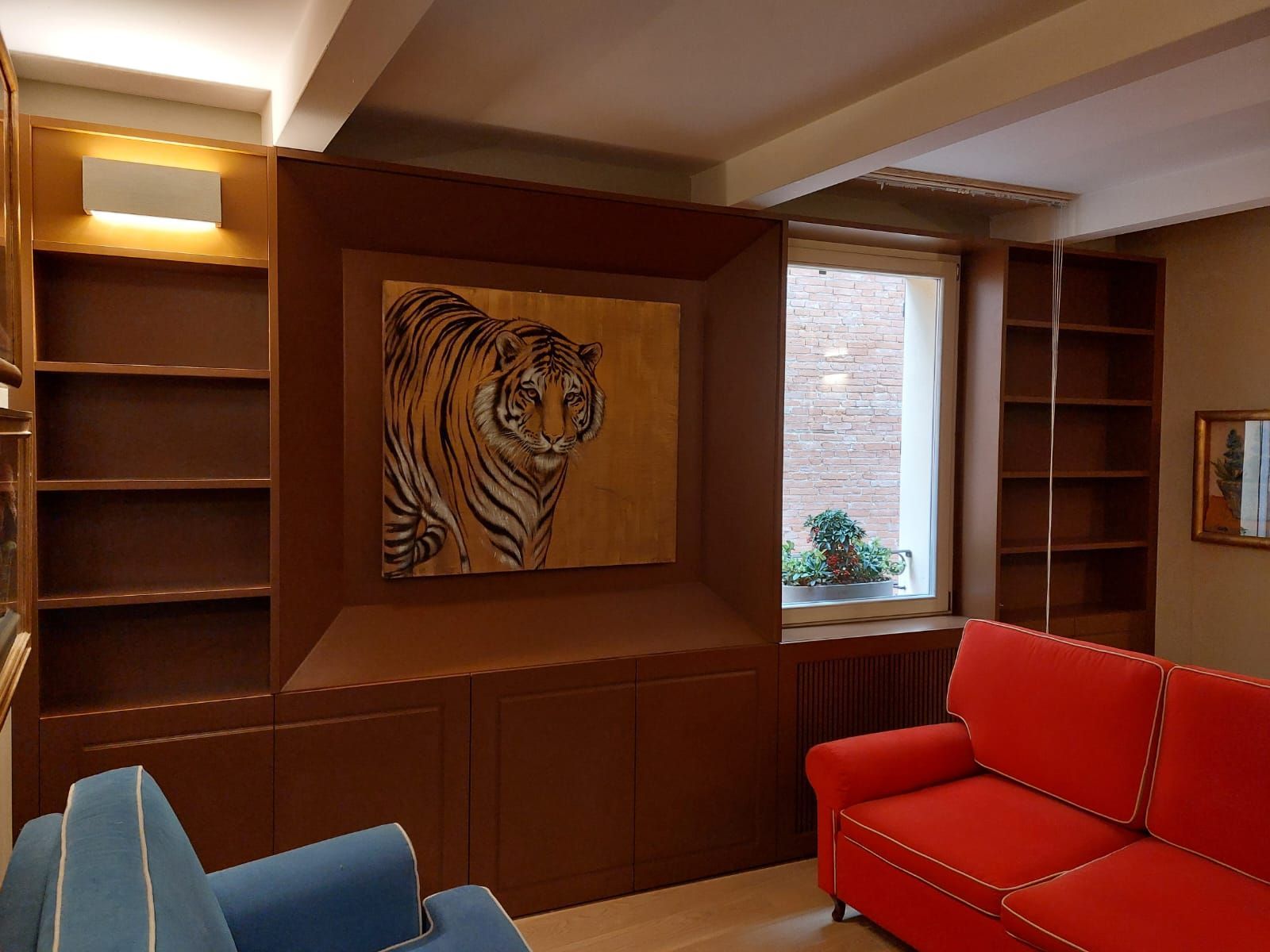 libreria in legno massello