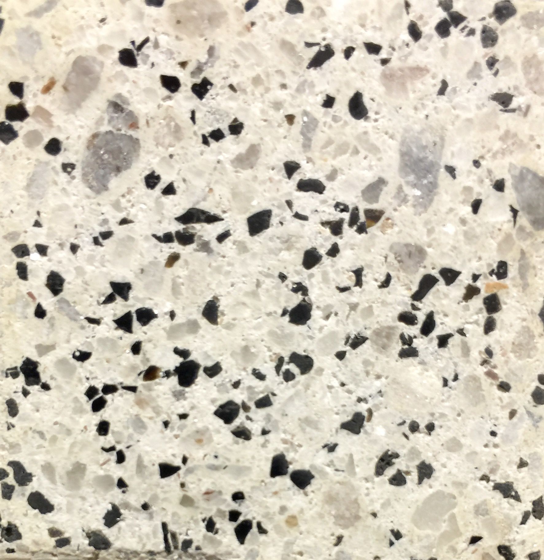 Breeze Block Polished Finish Terrazzo White