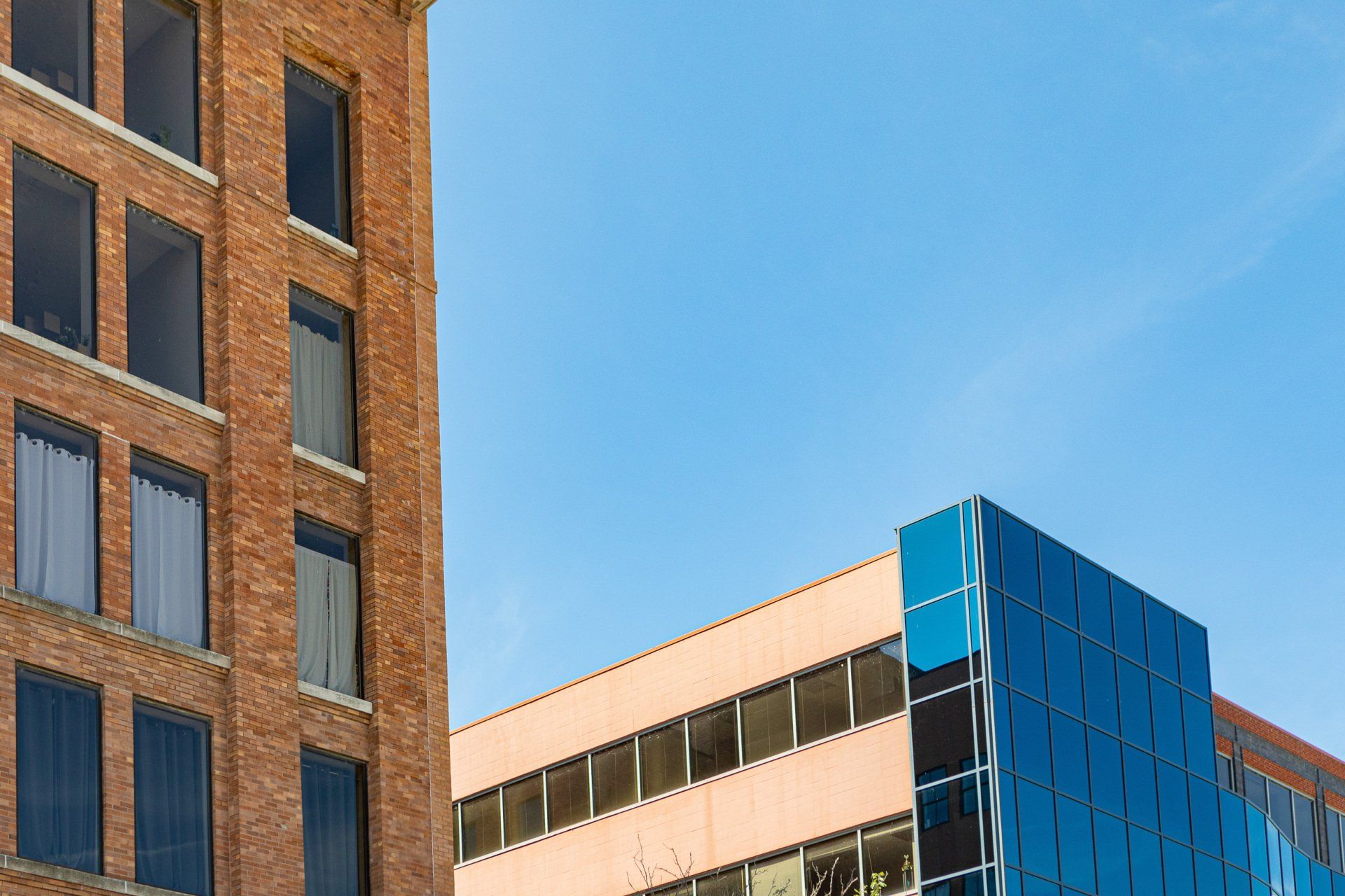 Tasteful photo of exterior with alternate building in background