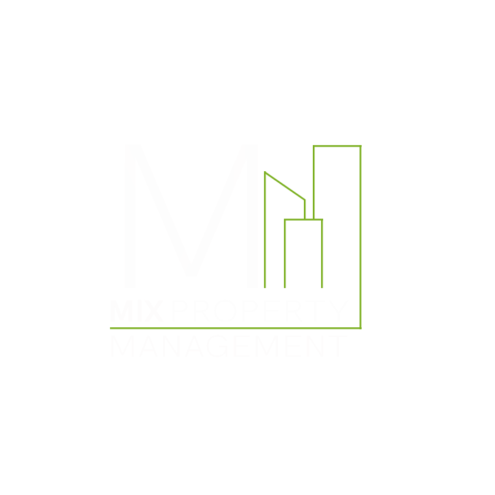 Mix Property Management Logo - White