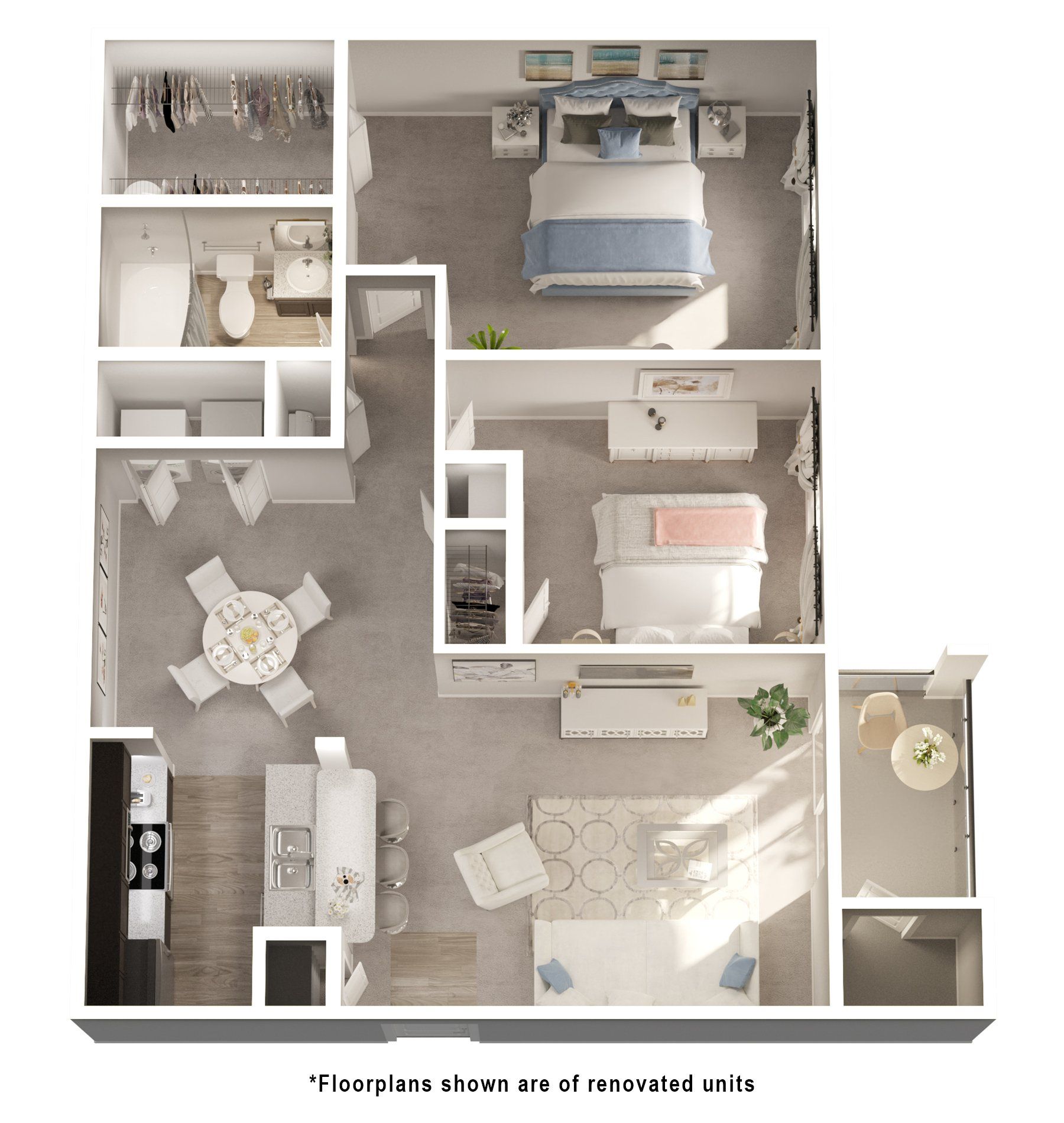 2 Bedroom | 1 Bath | 875 SF