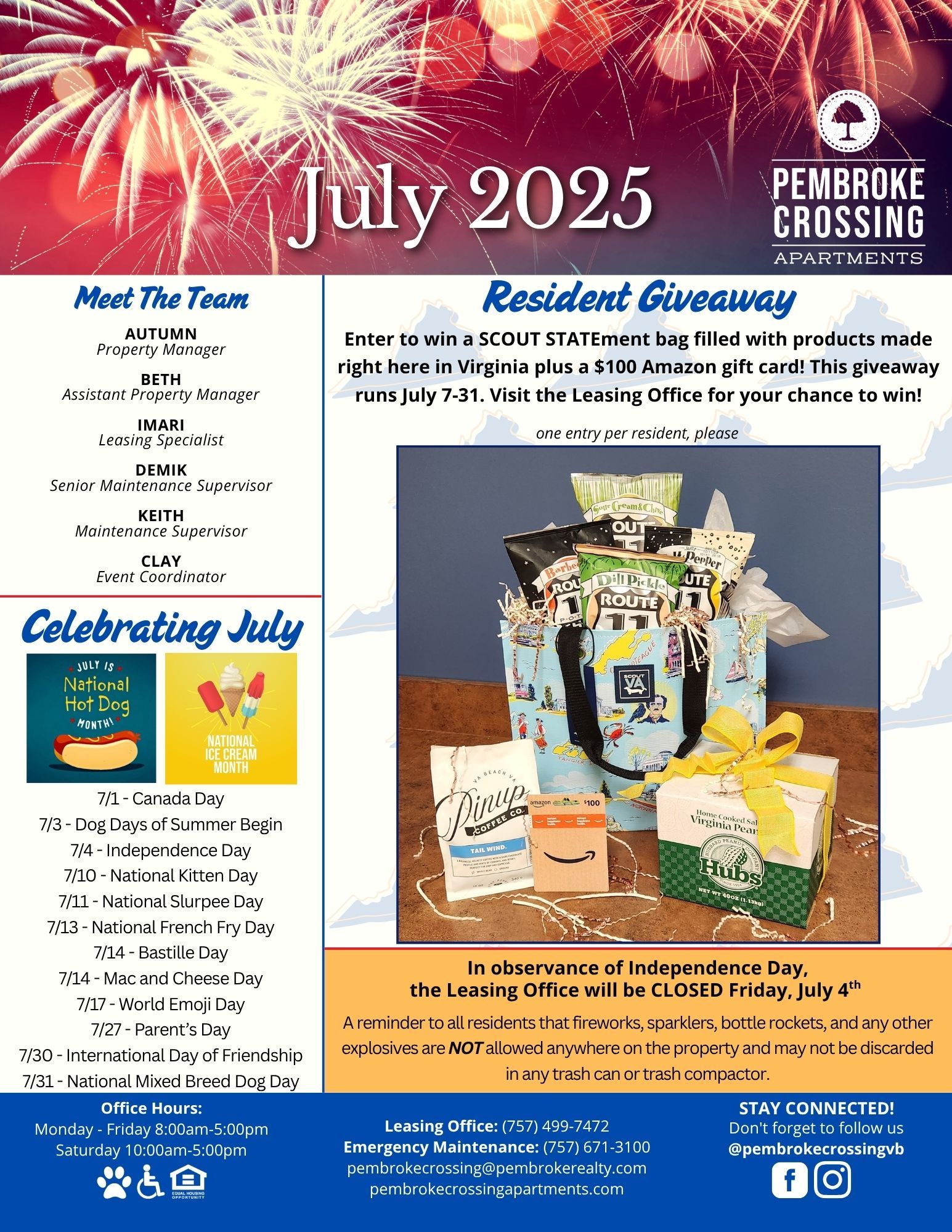July 2025 Resident Newsletter