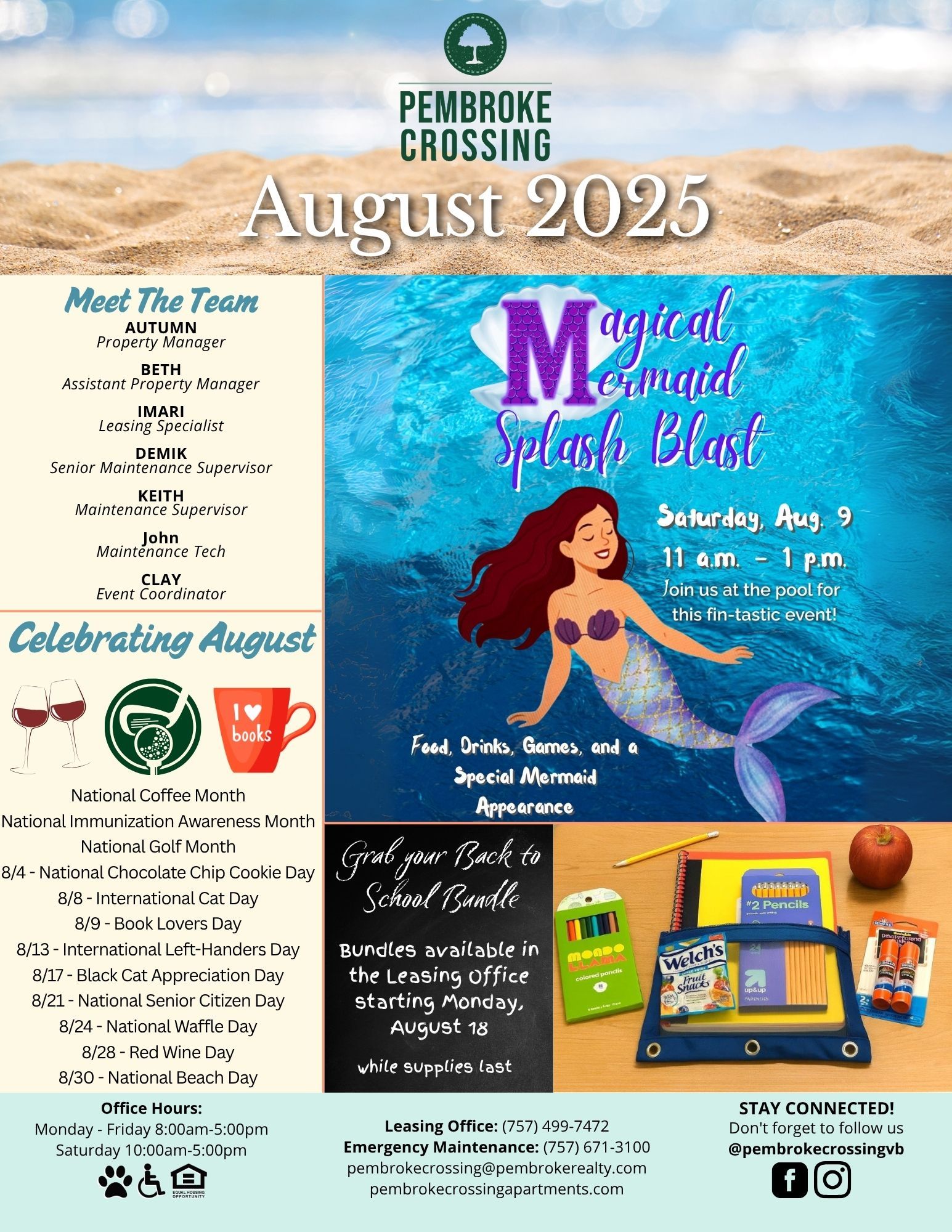 August 2025 Resident Newsletter