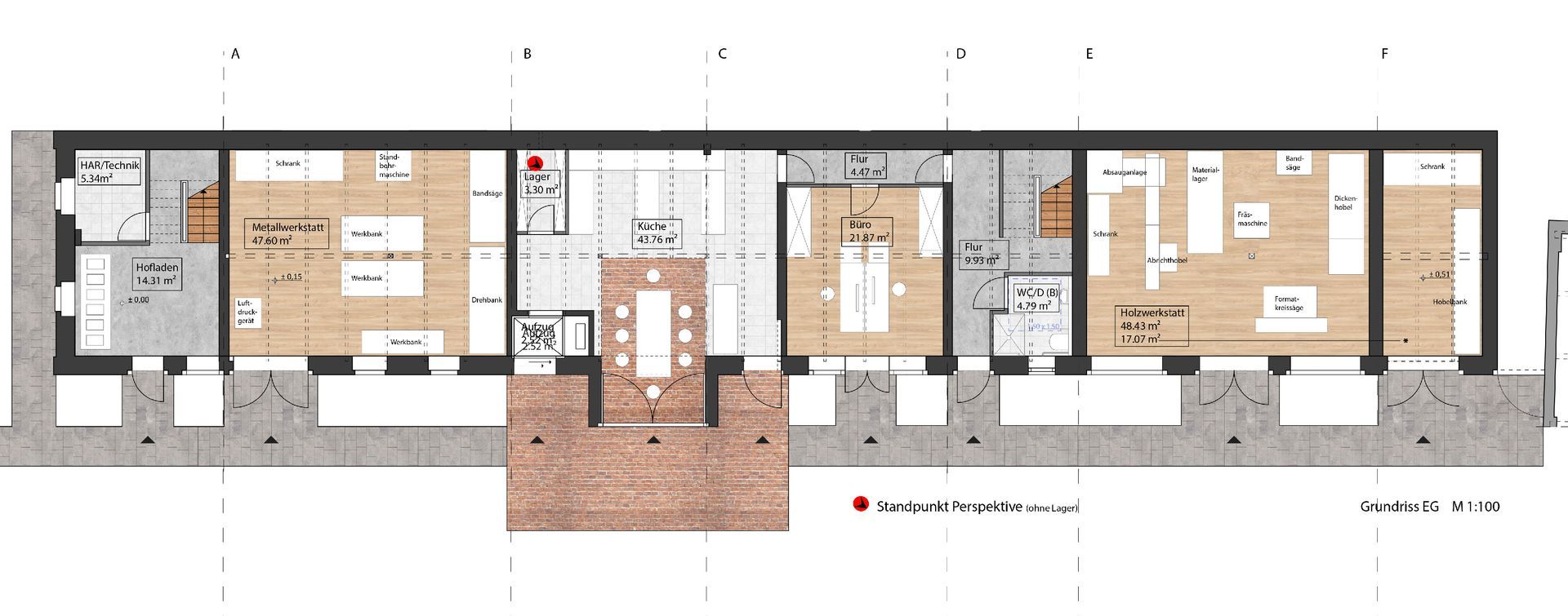 A black and white floor plan of a building