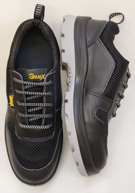 Zapatilla tela y cuero 106ct (talles 36 al 47)