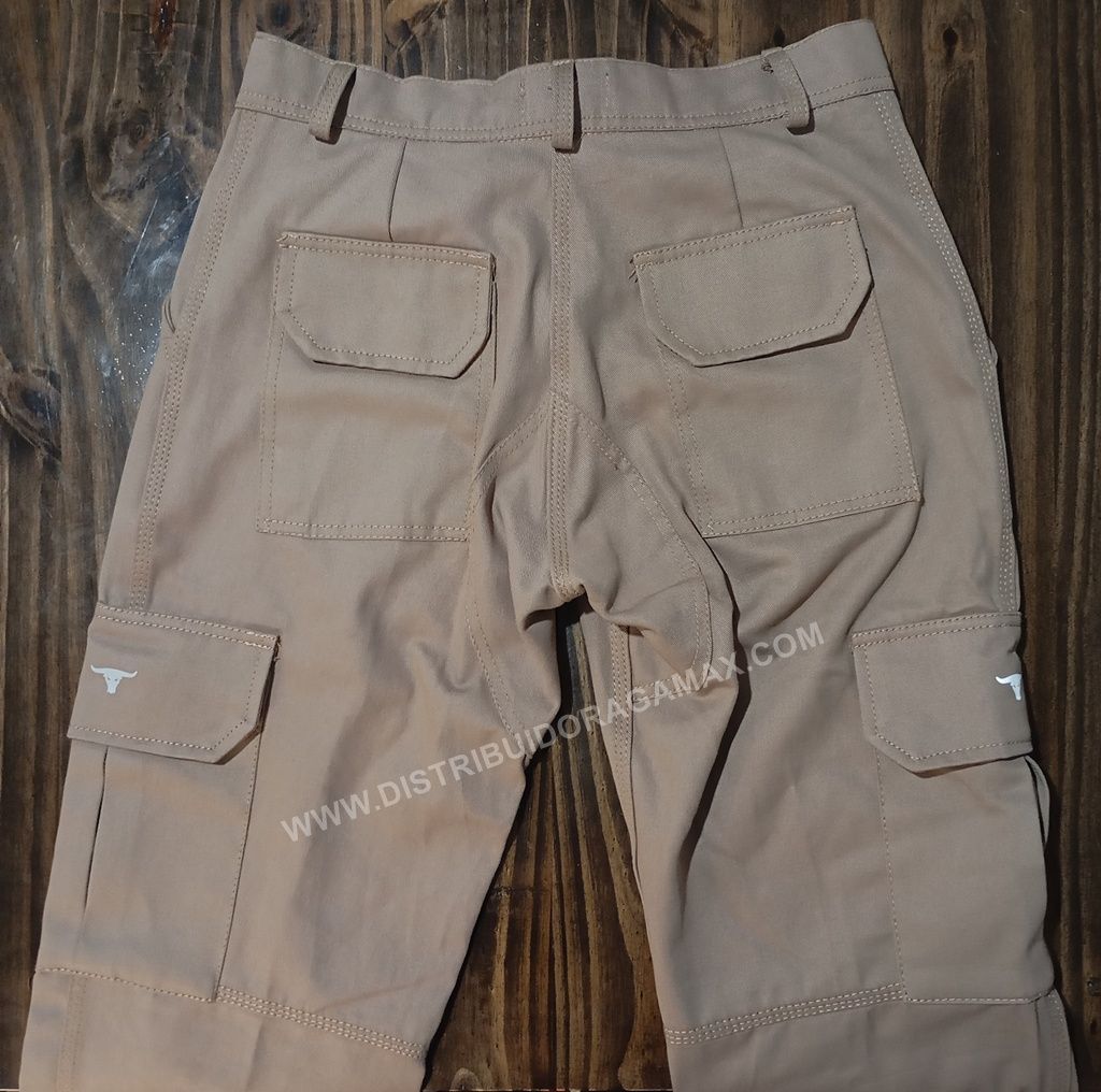 PANTALON CARGO - GABARDINA SANTISTA-Talles 36 al 52