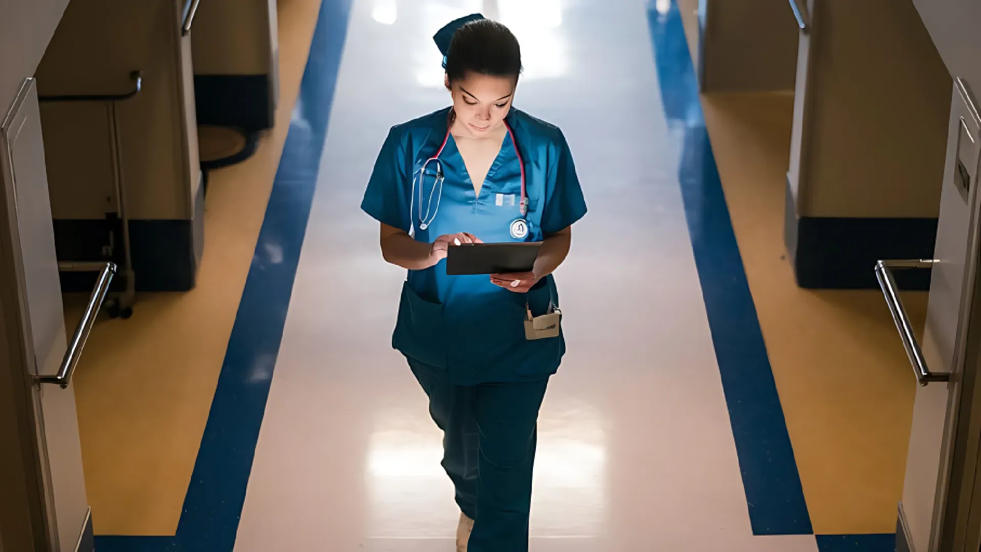nurse walking