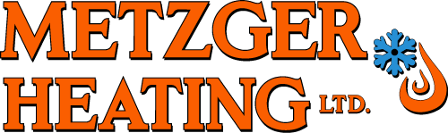 A metzger heating logo with a snowflake on it