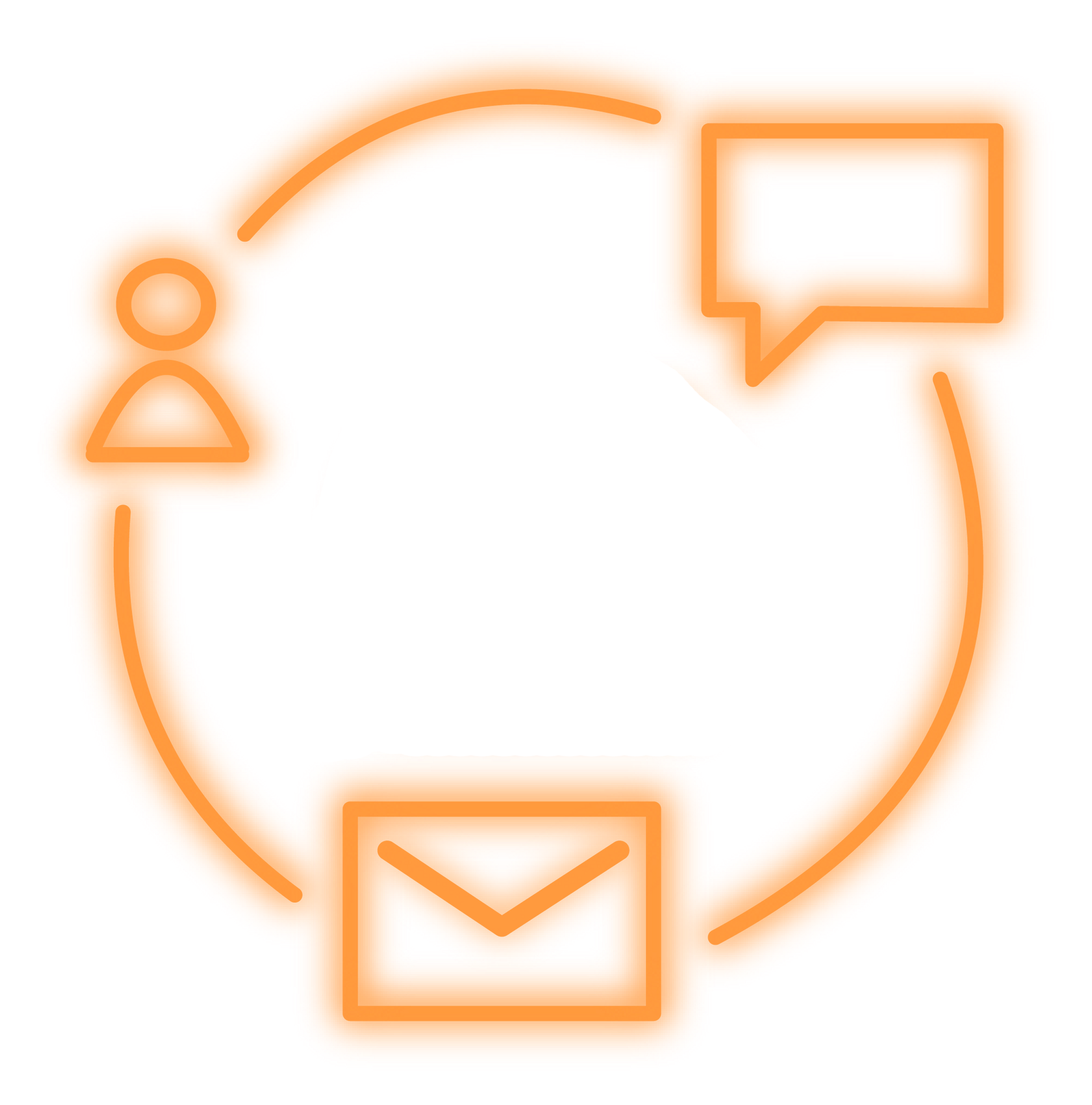 orange local communication icon