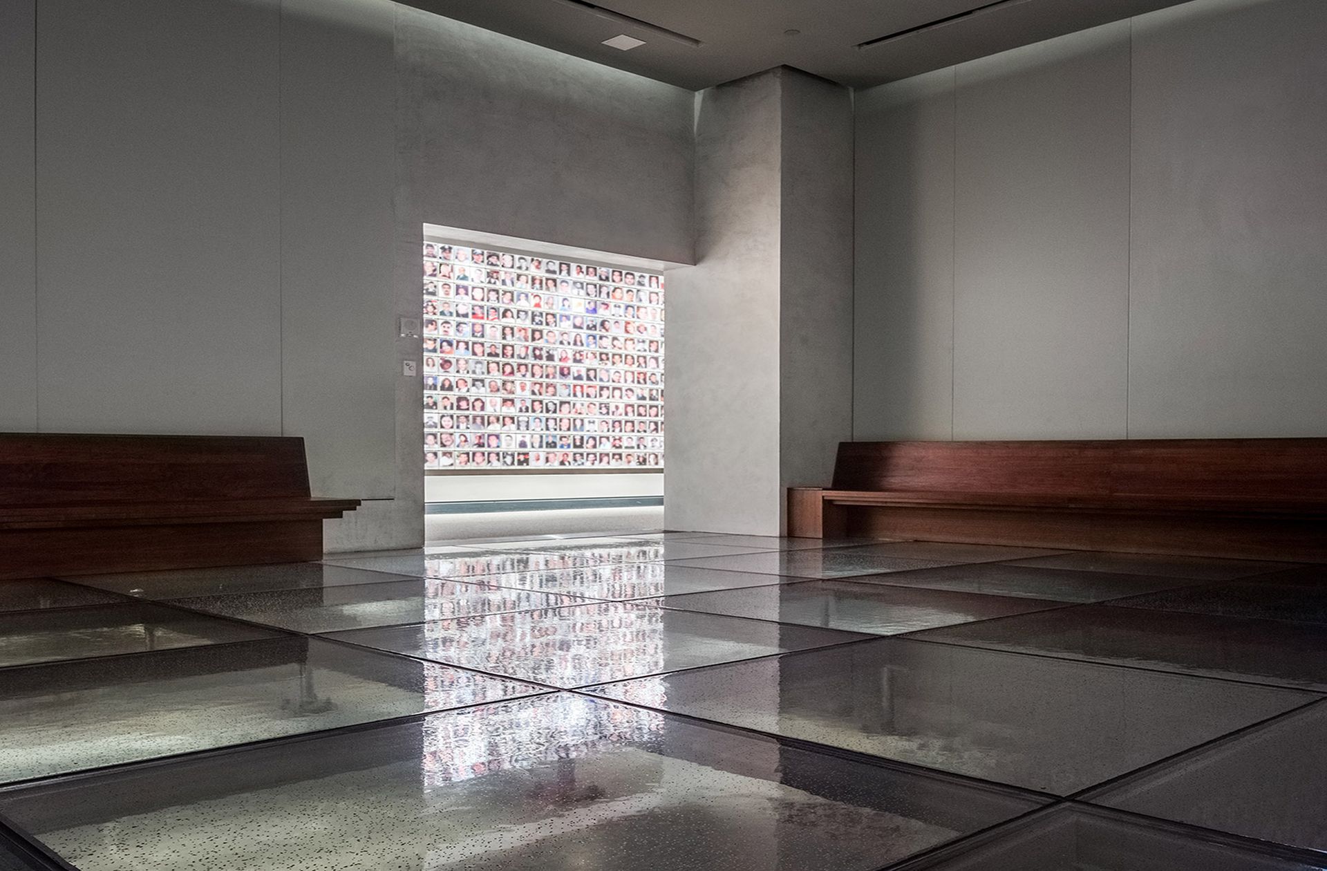 glass floor at 9/11 museum