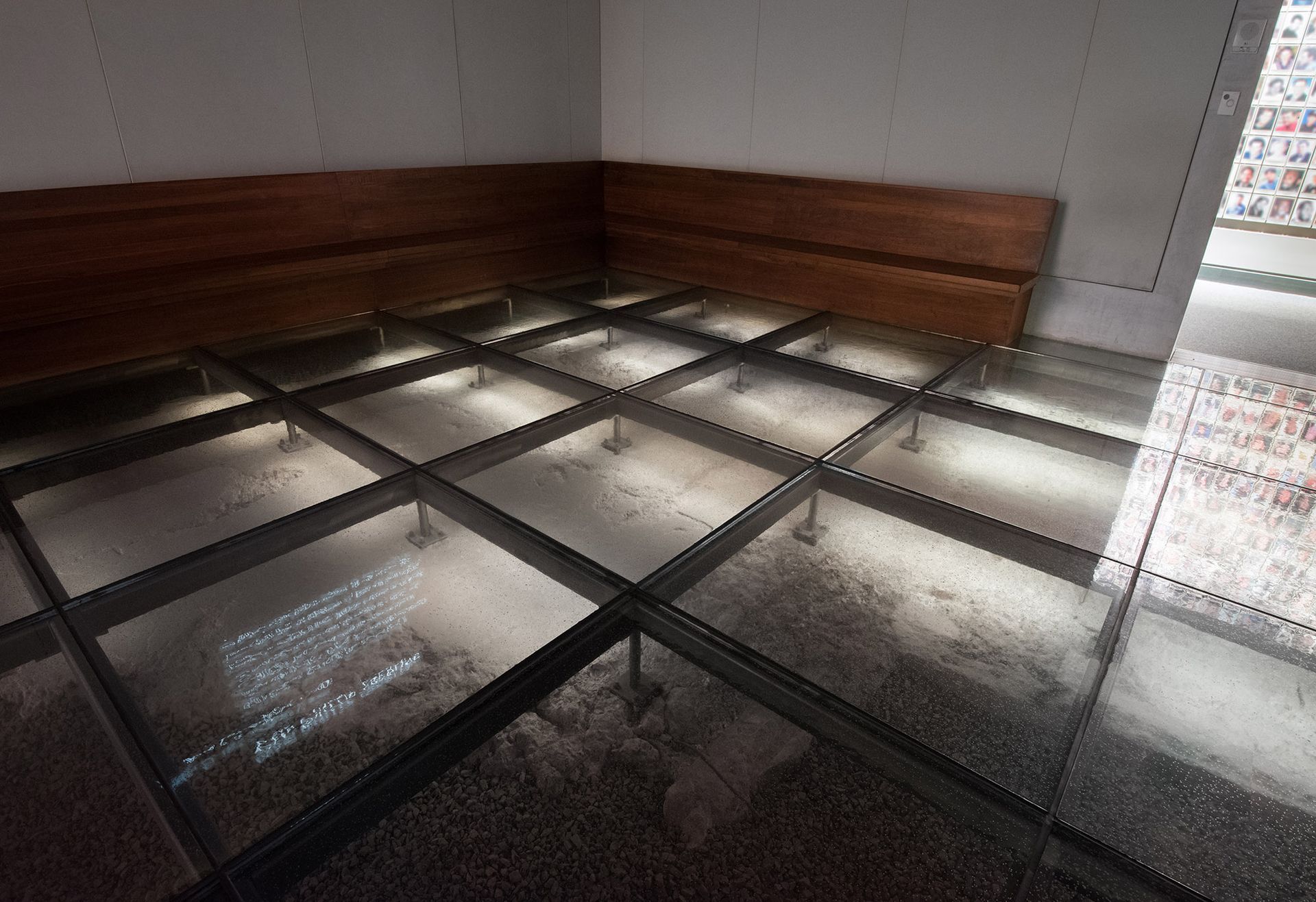 glass flooring at the 9/11 museum