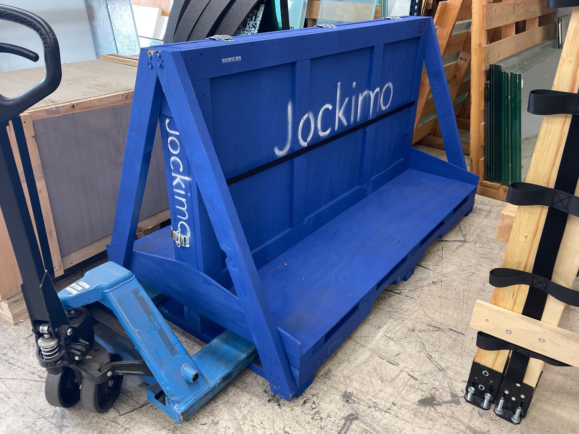 blue crate