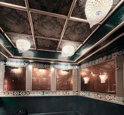 antique mirror walls