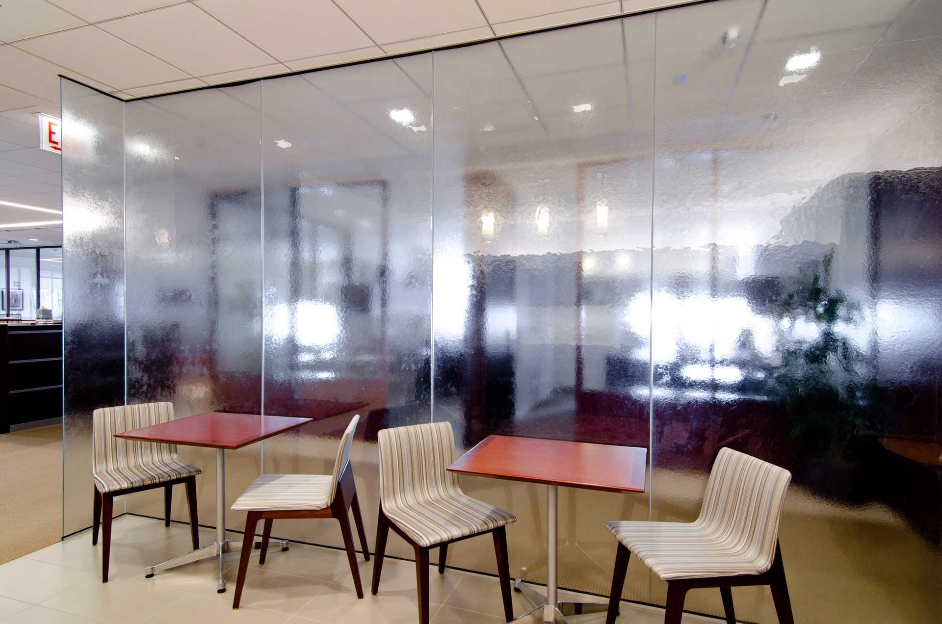cast glass texture office corporate privacy