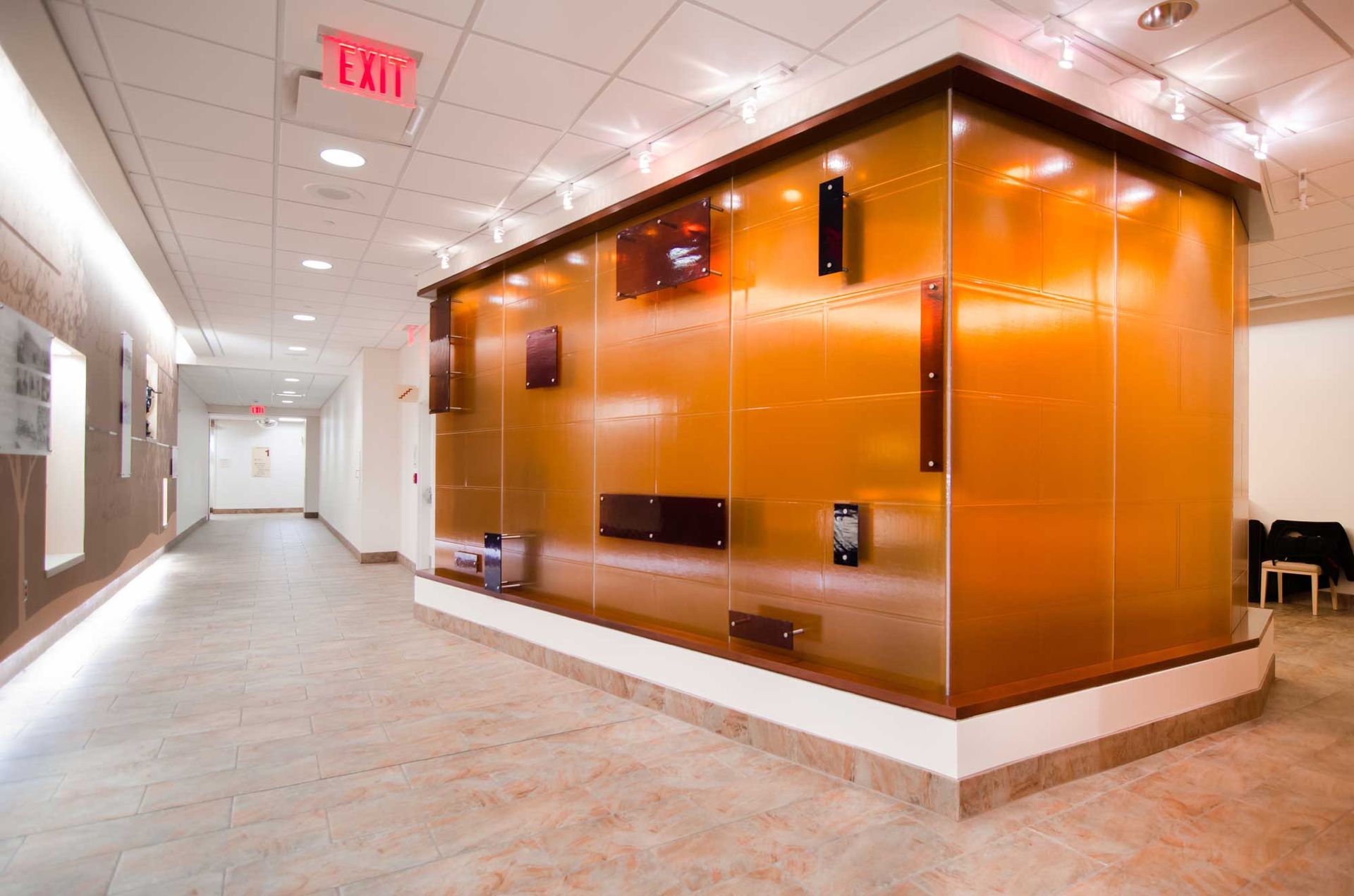 colored cast glass panels