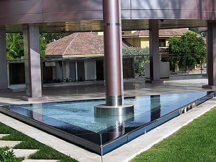 A glass floor project in a modern residential home.